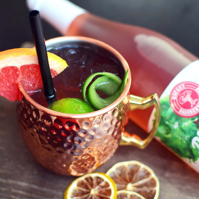 Eine Nahaufnahme eines Getränks